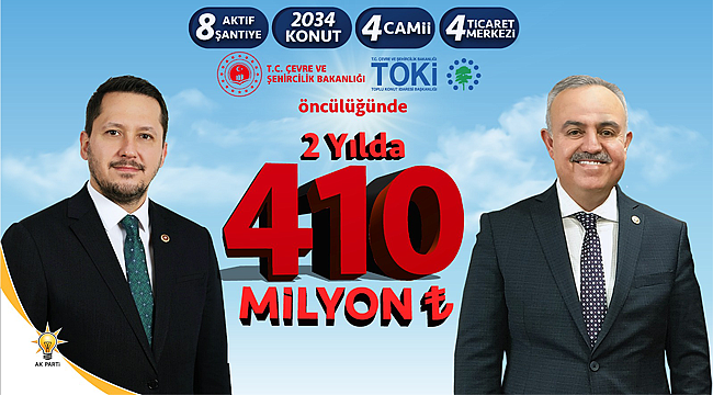 Karaman'a 410 milyonluk TOKİ yatırımı