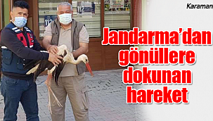 Karaman'da jandarmadan gönüllere dokunan hareket