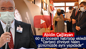 Abidin Çağlayan'dan 27 Mayıs vurgusu