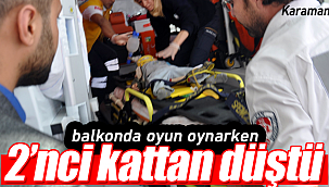 Oyun oynayan çocuk balkondan düştü