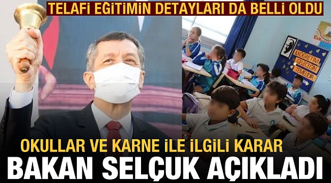 Bakan Selçuk, telafi eğitimin detaylarını açıkladı