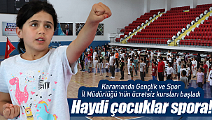 Karaman'da bu yaz çocuklar yine spor eğitimi ile stres atacak