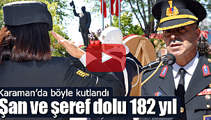 Karaman'da jandarma teşkilatı 182'nci yılı kutladı