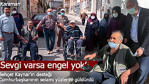 Karaman'da 'sevgi varsa engel yok'