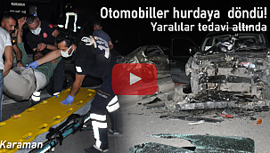 Karaman'da üst geçit çıkışında kaza yaralılar var