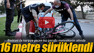 Motosiklet bisikletli çocuğa çarptı 2 yaralı