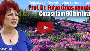 Şaka değil gerçek bu çiçeği koparmanın cezası 80 bin lira