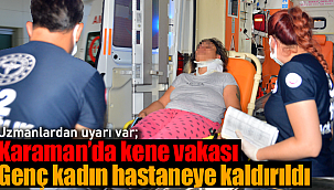 Karaman'da kene vakası genç kadın tedaviye alındı