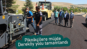 Piknikçilere müjde dereköy yolu tamamlandı