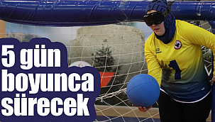 Goalball müsabakaları törenle başladı