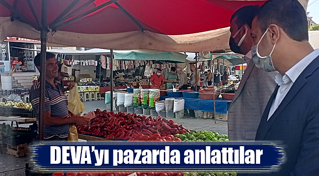 Karaman'da DEVA'yı pazarda anlattılar