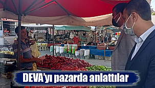 Karaman'da DEVA'yı pazarda anlattılar