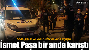 Karaman'da İsmet Paşa Caddesi bir anda karıştı