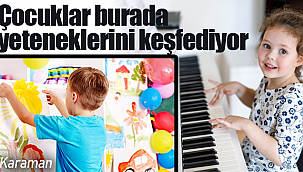 Çocuklar burada yeteneklerini keşfediyor