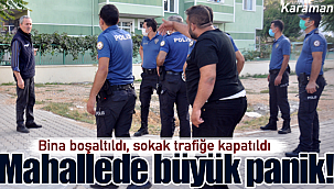 Mahallede büyük panik sokak kapatıldı bina boşaltıldı