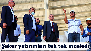 Şeker kentteki spor yatırımlarını inceledi