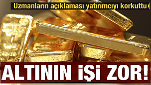 Uzmanlar uyardı Altın'ın işi zor