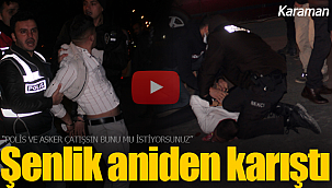 Asker şenliği bir anda karıştı