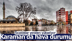 Karaman'da 25 Ekim itibariyle hava durumu