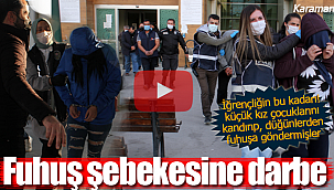 Karaman'da fuhuş şebekesine operasyon