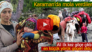 Çadırda doğan Ali bebek en küçük yörük göçeri oldu