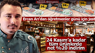 Ercan Arı'dan öğretmenler günü için jest
