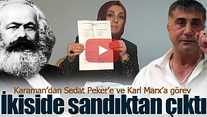 Karaman'dan Sedat Peker ve Karl Marx'a görev