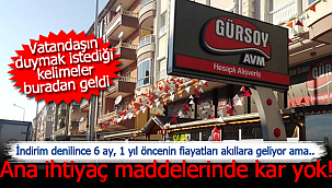 Ana ihtiyaç malzemelerinde kar yok