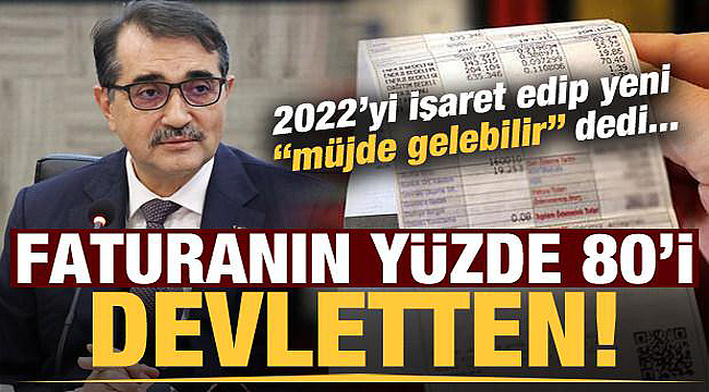 Faturanın yüzde 80'i devletten!