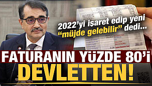 Faturanın yüzde 80'i devletten!
