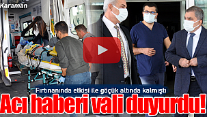 Göçük altında kalmıştı acı haberi vali Işık duyurdu