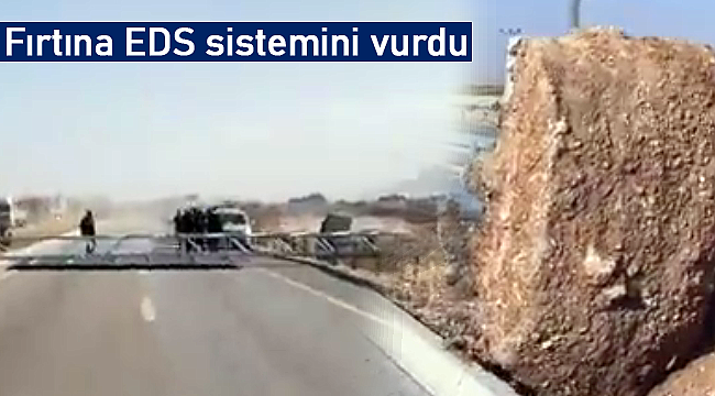 Karaman'da fırtına EDS sistemini vurdu