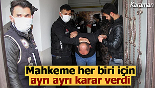 Mahkeme her biri için ayrı ayrı karar verdi