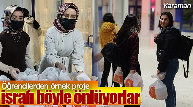 Öğrencilerden örnek proje, israfı böyle önlüyorlar