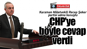 Recep Şeker CHP'ye cevap verdi