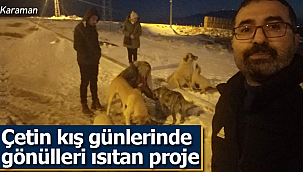 Çetin kış gününde yürekleri ısıtan proje