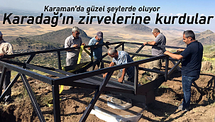 Karadağ'ın zirvelerine kurdular