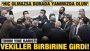 TBMM'de milletvekilleri bir birine girdi