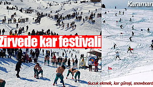 Bozdağ'da kar festivali düzenlendi