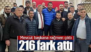 Dorla 216 oy farkla başkan