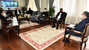 Kulüp başkanı ve yönetiminden Vali Işık'a ziyaret