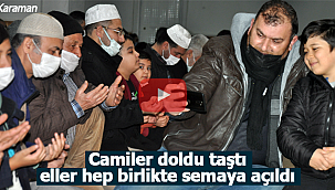 Regaip kandilinde camiler doldu taştı