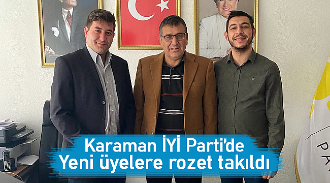 Yeni üyelere rozet takıldı