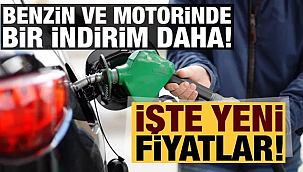 Benzin ve motorinde bir indirim daha işte fiyatlar