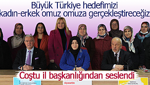 Coştu "Büyük Türkiye hedefimizi kadın-erkek omuz omuza gerçekleştireceğiz"