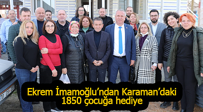 Ekrem İmamoğlu'ndan Karaman'da 1850 çocuğa hediye