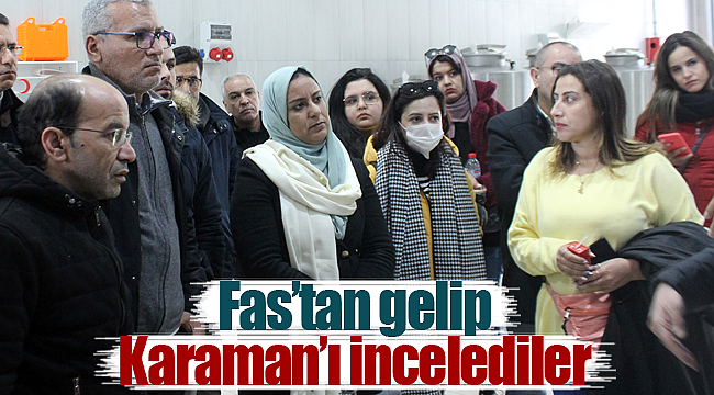 Fas'tan gelip Karaman'ı incelediler