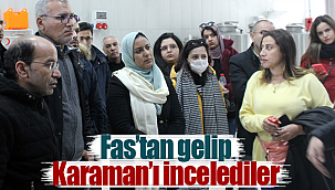 Fas'tan gelip Karaman'ı incelediler