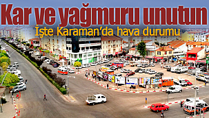 Kar ve yağmur Karaman'ı terkediyor