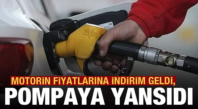 Mazot indirimi pompaya yansıdı